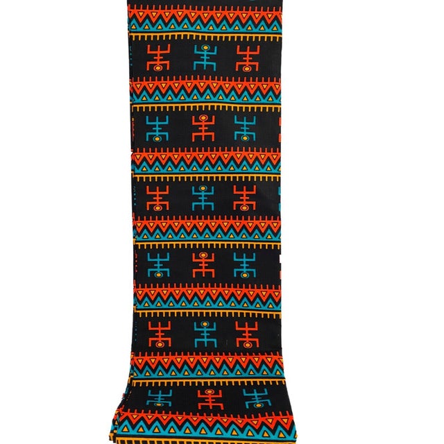 Expertly crafted from the finest cotton, this exceptional 6-yard cloth showcases the intricate geometric patterns of...