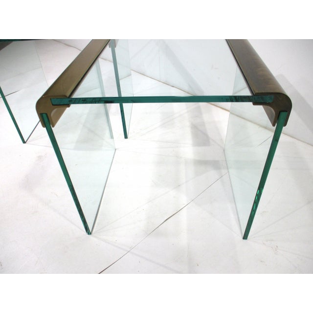Brass Pace Collection End Tables by Leon Rosen for Pace For Sale - Image 8 of 10