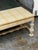 Wood French Country Louis XIII Style Plaid Upholstered Bench For Sale - Image 7 of 12