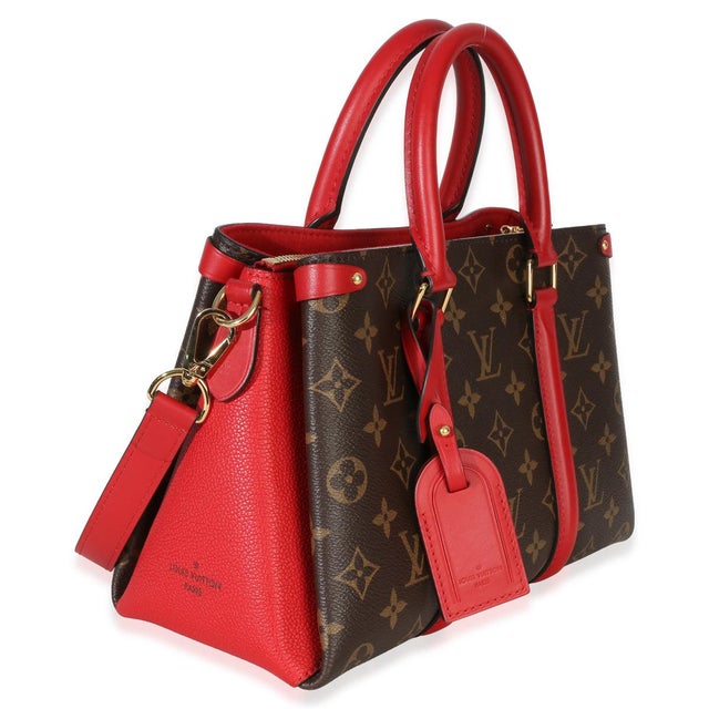 Contemporary Cherry Monogram Canvas Soufflot BB For Sale - Image 3 of 9