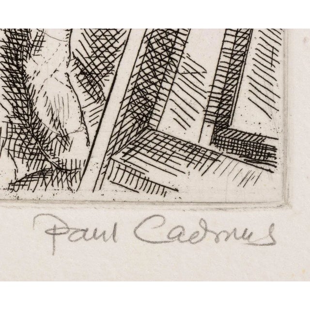 Mid 20th Century Paul Cadmus "Waiting for Rehearsal" Etching For Sale - Image 5 of 7
