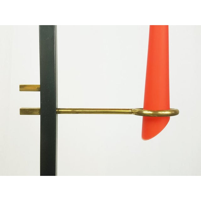 1950s Black Metal and Brass Floor Lamp from Stilnovo, 1950s For Sale - Image 5 of 15