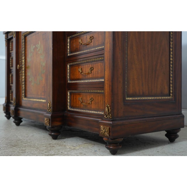 Brown Maitland Smith Neoclassical Mahogany Credenza For Sale - Image 8 of 17