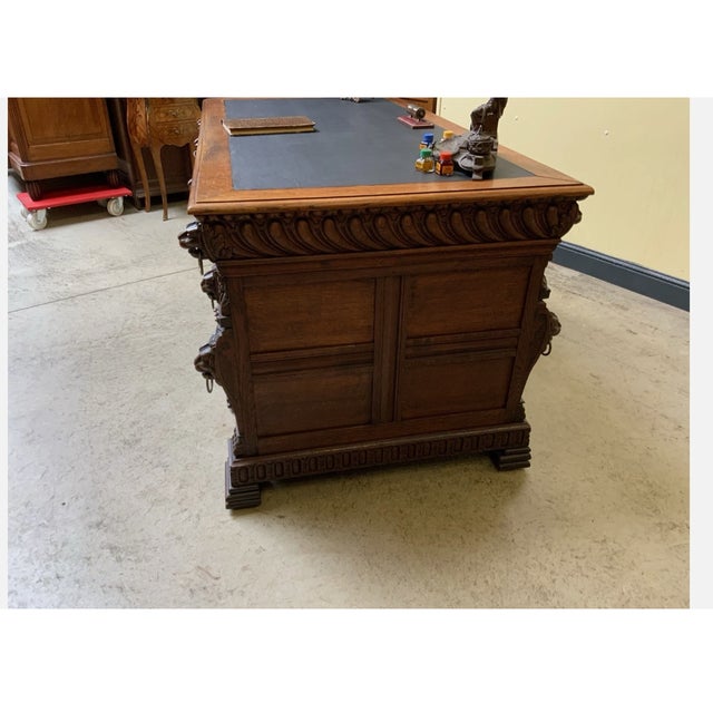 Antique Impressive Wilhelminian Style Desk For Sale - Image 4 of 10