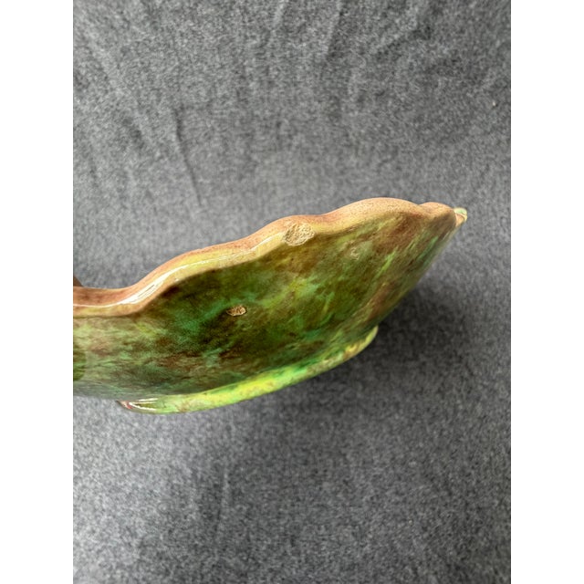 Antique Majolica Leaf Bowl For Sale - Image 14 of 15