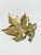 1960s Vintage Solid Brass Leaf Door Knocker, Botanical Entry Hardware, Hollywood Regency Decor For Sale - Image 5 of 10