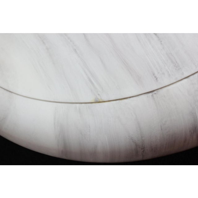 Vintage Faux-Marble Resin "Mushroom" Coffee Table For Sale - Image 11 of 13