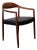 Vintage Danish Armchair in Solid Wood, 1950s For Sale