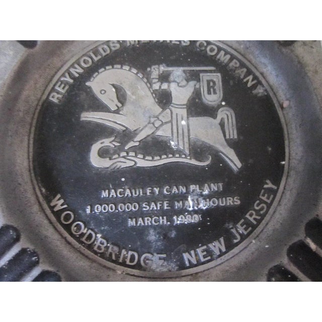 1980s Vintage Reynolds Aluminum Ashtray For Sale - Image 5 of 6