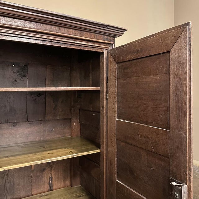 18th Century Rustic Country French Oak Armoire For Sale - Image 13 of 18