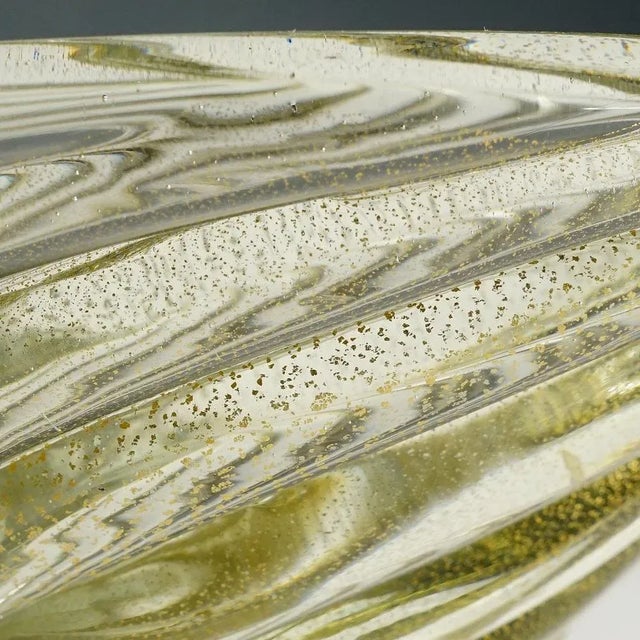 Glass Art Glass Bowl Diamante attributed to Paolo Venini, Murano, 1930s For Sale - Image 7 of 10