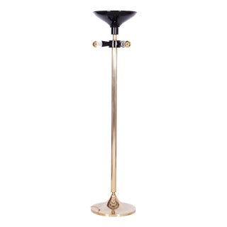 Mid-Century Brass Floor Lamp attributed to Kamenický Šenov, 1960s For Sale