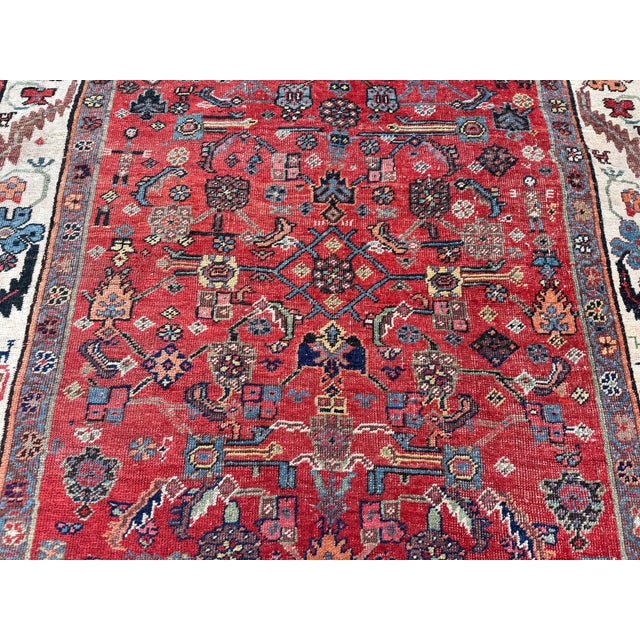 Red Antique Bidjar Rug, 1890s For Sale - Image 8 of 18