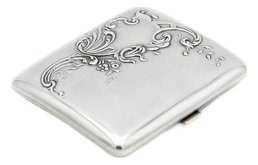 Rectangular Shaped Silver Cigarette Case