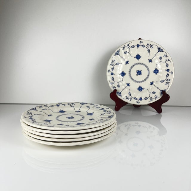 1980s Vintage Myott Meakin Dessert Plates, 1970s, Set of 6 For Sale - Image 5 of 11
