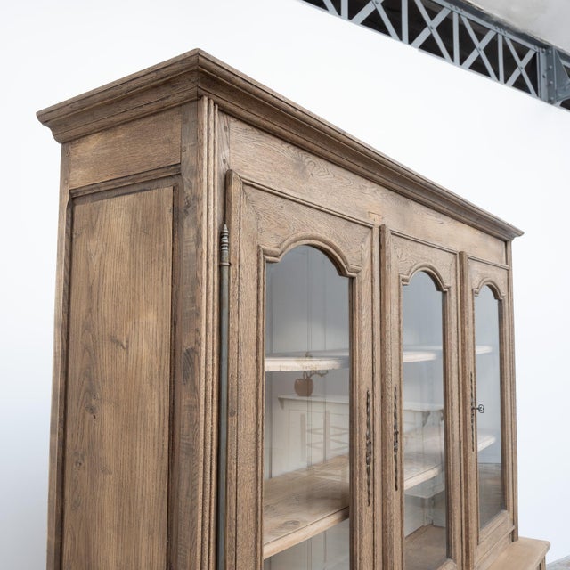 Oak 6-Door Bookcase, 1950s For Sale - Image 4 of 8