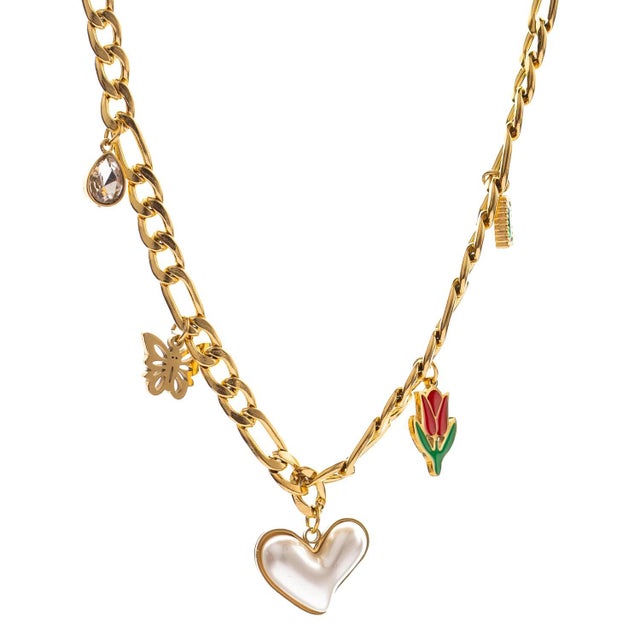 Love in Bloom Charm Necklace For Sale - Image 4 of 11