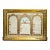 Monumental Antique French Catholic Christianity Tridentine Latin Mass Brass Framed Altar Card For Sale