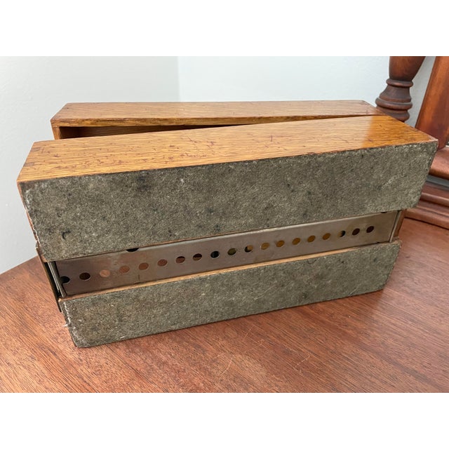Antique Tiger Oak Library Card File Box Chairish