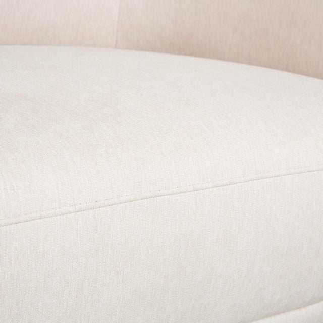 Bolzano Fabric 3-Seater Sofa, Armchair and Ottoman in Cream Leather from BoConcept, Set of 3 For Sale - Image 5 of 18