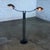 Late 20th Century Postmodern Floor Lamp Model 2505 by Holtkotter Leuchten Twin Arm Black Metal For Sale - Image 11 of 18