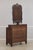 Antique Empire Burl Walnut Marble Top Dresser W. Mirror For Sale - Image 17 of 18