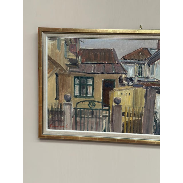 Gunnar Svensson, Urban Street, 1960s, Oil on Canvas, Framed For Sale - Image 13 of 16