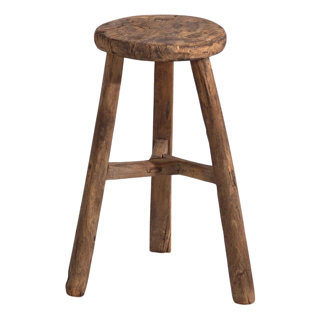 Antique Handmade Stool, 1900 For Sale