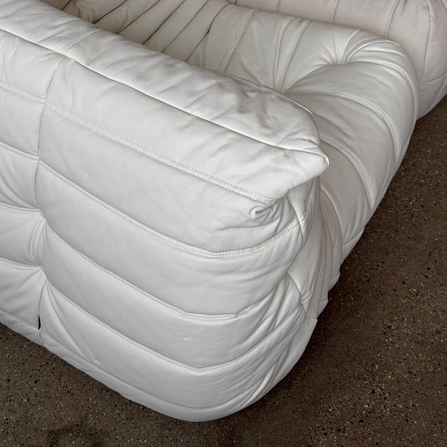 2000 - 2009 Togo Corner Sofa by Michel Ducaroy for Ligne Roset in Leather/Alcantara For Sale - Image 5 of 8
