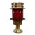 Red Lens Nautical Post Light For Sale