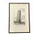 Vintage Architectural Print Engraving of the Leaning Tower of Pisa, Italy, Artist Signed in Plate For Sale