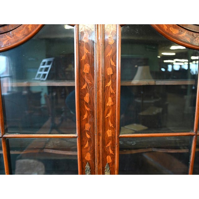Dutch Marquetry Bookcase, 1820 For Sale - Image 9 of 11