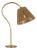 Amber Lewis by Visual Comfort Signature Dume 24" Arched Table Lamp in Hand-Rubbed Antique Brass with Natural Abaca Shade For Sale
