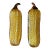Italian Murano Art Glass Zucchini Sculptures, Set of Two For Sale
