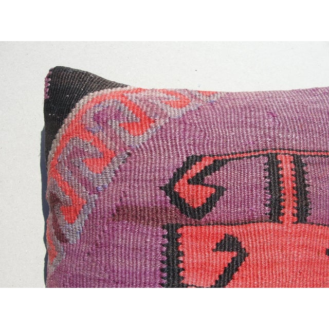 1970s Kilim Rug Pillow Cover For Sale In New York - Image 6 of 8