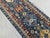 Blue Kazak Style Tribal Runner Rug - 2'9" X 10'3" For Sale - Image 4 of 11