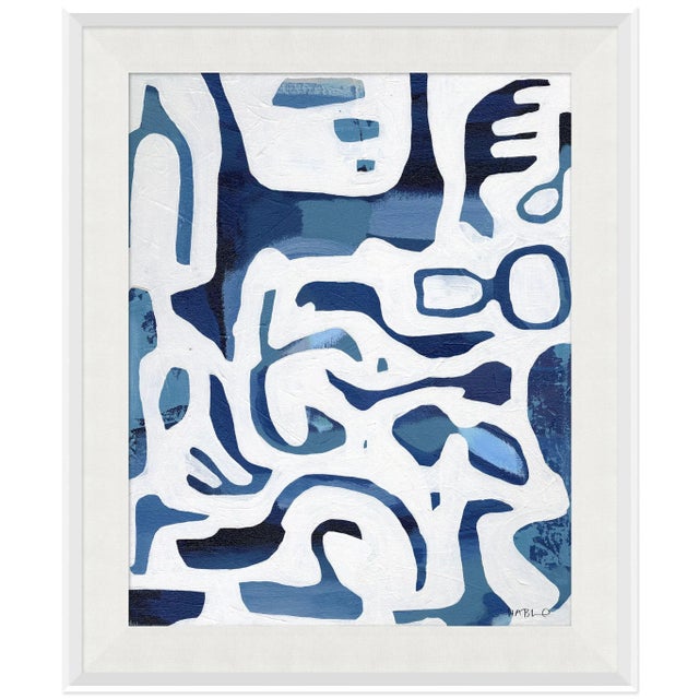 Abstract Wild Life Canvas - Hand Embellished Framed Art by Susan Hable For Sale - Image 3 of 3