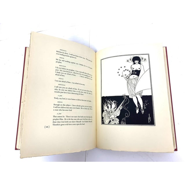 1930s Rare Signed 1938 Oscar Wilde Salome LTD Ed Club 2 Volume Set, André Derain Aubrey Beardsley Illustrated, Fine Press Rare Books Numbered 1284/1500 For Sale - Image 5 of 18