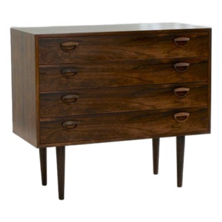 Kai Kristiansen Mid-Century Rosewood Four Drawer Chest, Denmark 1960 For Sale