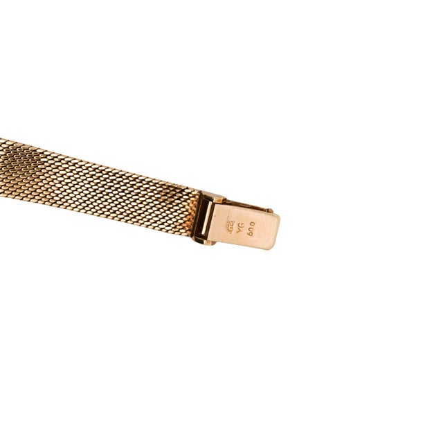 Contemporary Vintage Rolex Precision 22m 18k Gold Champagne Dial Manual Wind Watch For Sale - Image 3 of 11