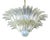 Murano Chandelier with Opal Iridiscent Glass, 1990s For Sale