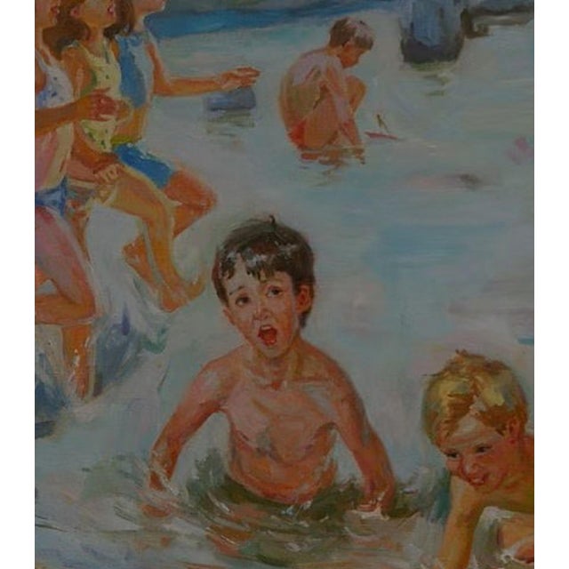 Soviet Children Portraits of Children Oil Painting Original Ukrainian Artist Polyakova M. 90-80 11 For Sale - Image 4 of 6