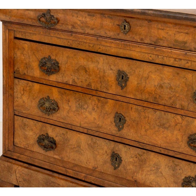 19th Century Louis Philippe Burl Walnut Commode, 19th C. For Sale - Image 5 of 8