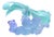 Daum French Blue Trumpeting Angel For Sale