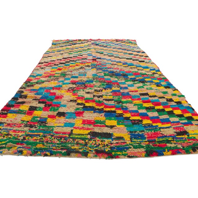 21426 Vintage Moroccan Azilal Rug, 06'03 x 11'04. Explore the rich heritage of Azilal rugs, emerging from the vibrant...