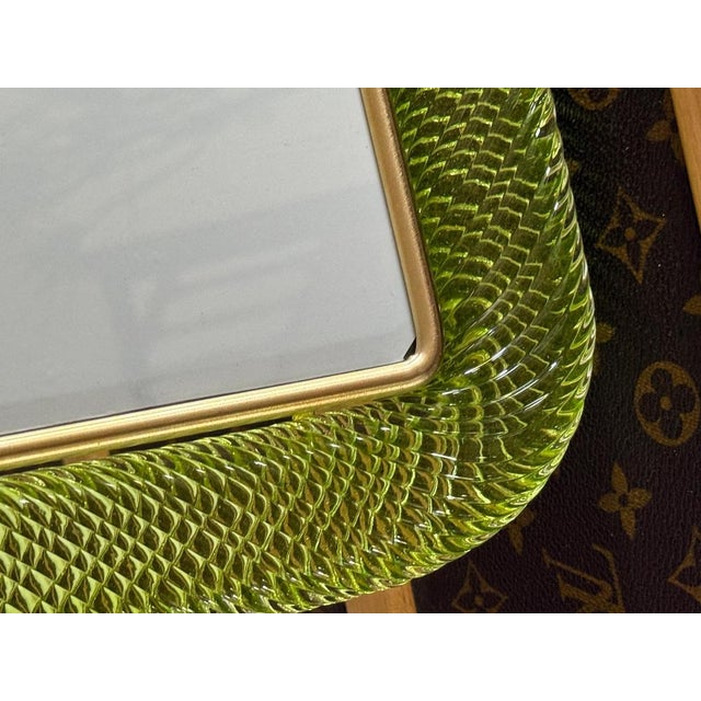 Yellow-Green Murano Glass Photo Frame, 2000s For Sale - Image 3 of 13