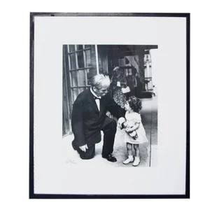 Nat Fein Signed Silver Gelatin Photograph Albert Schweitzer