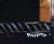 Textile Abstract Expressionist Composition on Black by Ross H. Pollette For Sale - Image 7 of 7