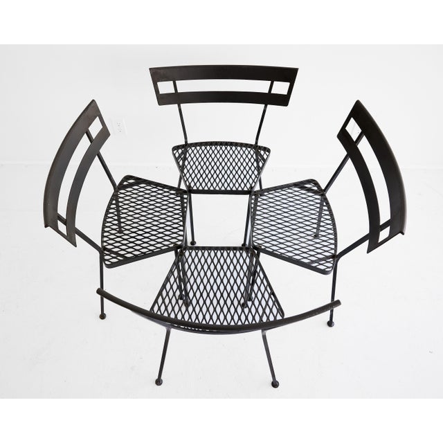 Set of Four Sculptural Garden Dining Chairs For Sale In Atlanta - Image 6 of 11