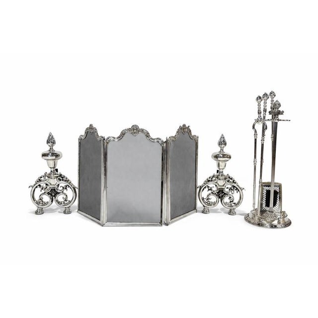 Fireplace Front and Utensils, Set of 4 For Sale - Image 6 of 6